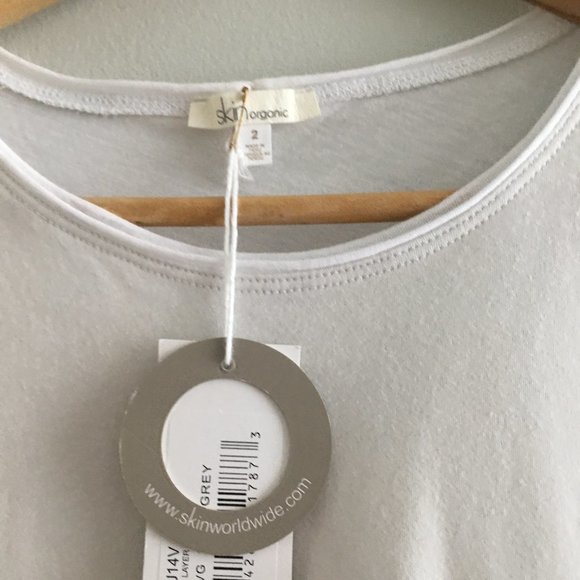 SKIN organic double layer pima cotton t-shirt - Picture 1 of 9